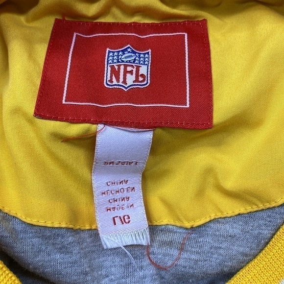 Vintage NFL Green Bay Packers Yellow Pullover Jacket Size Large - Picture 3 of 11
